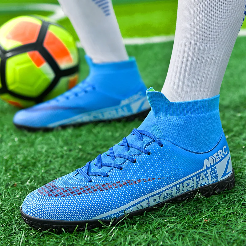 36-45 futbol ayakkabısı erkek Yetişkin Yüksek Ayak Bileği futbol kramponları Açık Çim Gençlik Akademisi Eğitim Ultralight Futbol Spor Çizme 3
