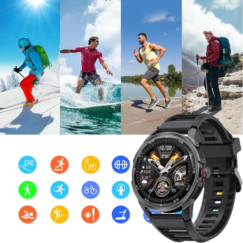 LIGE AMOLED 360 * 360 HD Ekran Yeni Smartwatch Erkekler 2022 Paslanmaz çelik akıllı saat Her Zaman Ekran Zaman Spor spor Bilezik 3