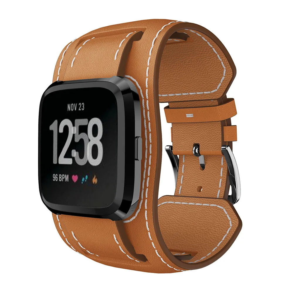 Yedek Fitbit versa Bantları deri kayışlar Bant Değiştirilebilir Smartwatch Spor kol saati Bandı toka Askısı İle 3