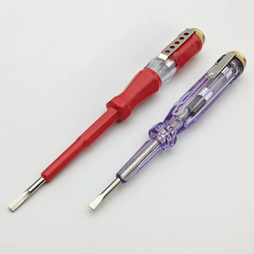 Çift kullanımlı Oluklu Tornavida Test Kalem Dayanıklı Test Kalem Elektrik Test Cihazı Çok Fonksiyonlu Elektrikçi test kalemi aracı 5 tipi 3