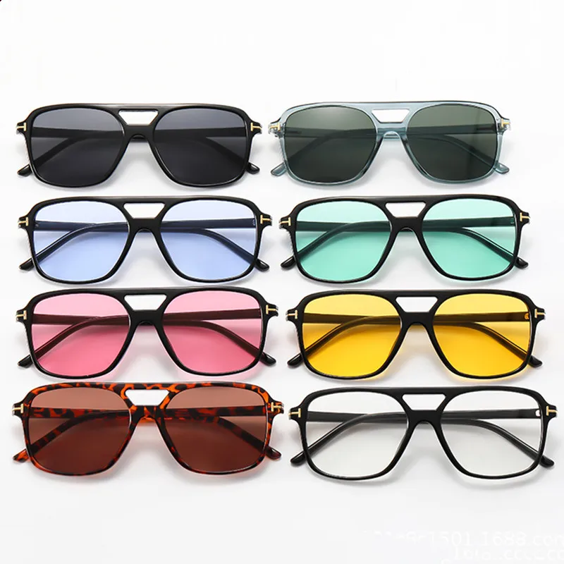 Retro Lüks Tasarım güneş gözlüğü Unisex Vintage Kare Güneş Gözlüğü Erkekler Kadınlar için Tam Çerçeve Açık Sürüş Shades Gözlük 4