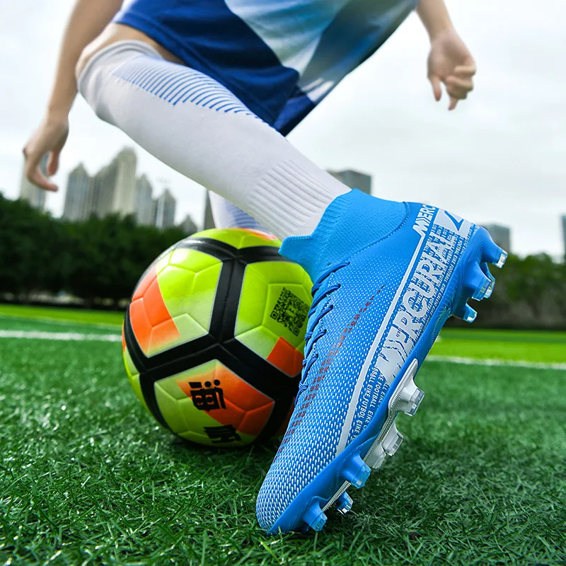 36-45 futbol ayakkabısı erkek Yetişkin Yüksek Ayak Bileği futbol kramponları Açık Çim Gençlik Akademisi Eğitim Ultralight Futbol Spor Çizme 4