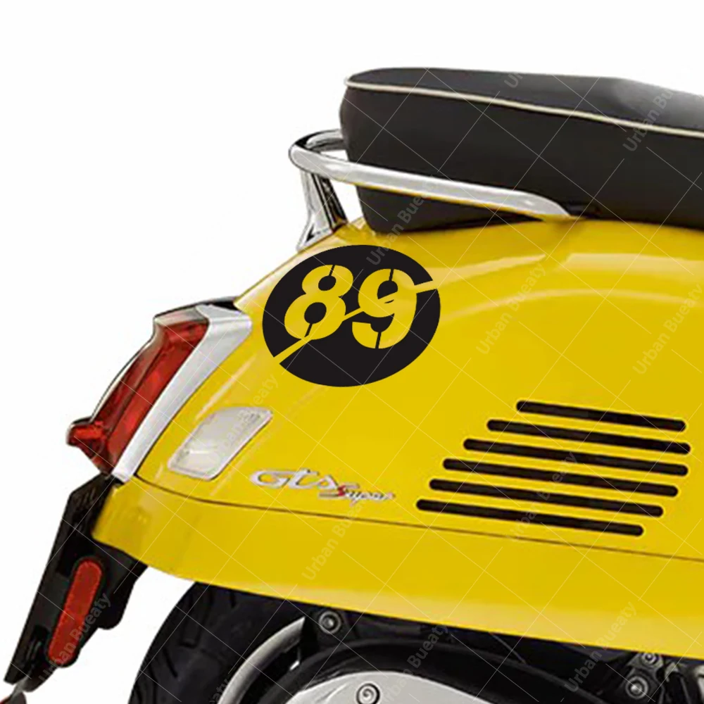 75th Yıldönümü Motosiklet numarası 89-100 Çıkartması Piaggio Vespa LXV 946 GTV 150 Sprint Sei Giorni Piknik PRİMAVERA GTS VX LV 4