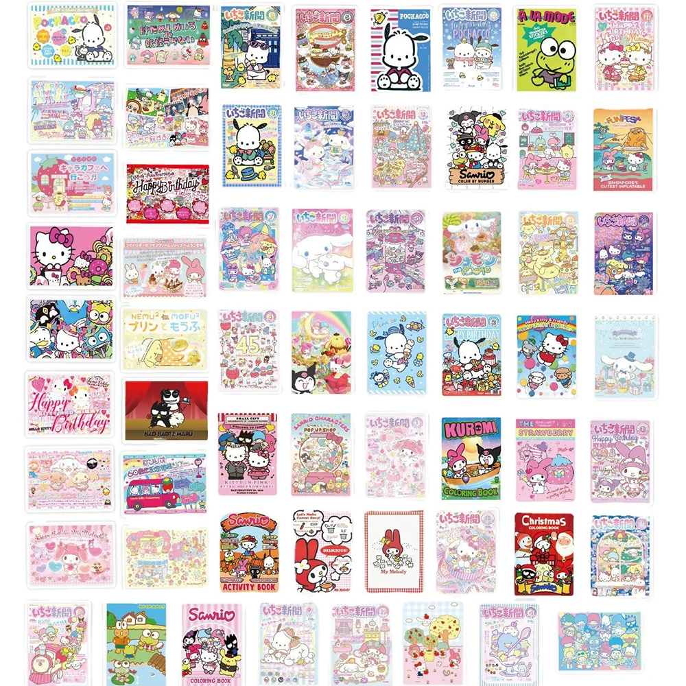 10/30/50 adet Sevimli Karikatür Sanrio Posteri Çıkartmaları Kawaii Kız Kuromi Benim Melody Hello Kitty Çıkartmaları Dekorasyon Çocuk Sticker Oyuncaklar 5