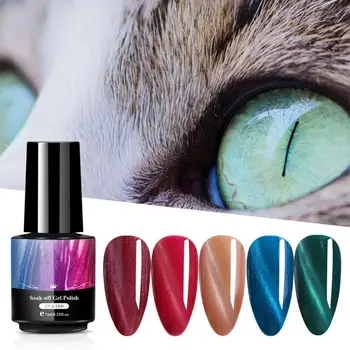 Çok fonksiyonlu 5ML günlük UV tırnak jel kedi göz rengi tırnak emaye kız için güvenli