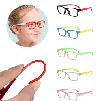 ıboode çocuklar bilgisayar gözlük Anti mavi ışık filtresi çocuk oyun gözlük yumuşak silikon çerçeve gözlük çocuk gözlük